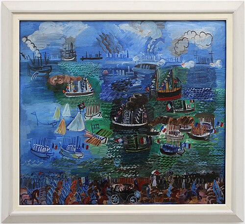 Fête nautique au Havre, 1925, Raoul Dufy