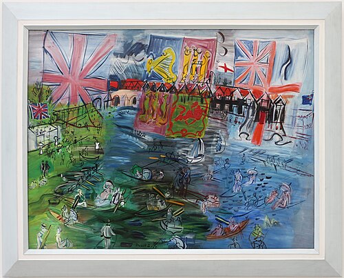 Henley, régates aux drapeaux, 1935, Raoul Dufy