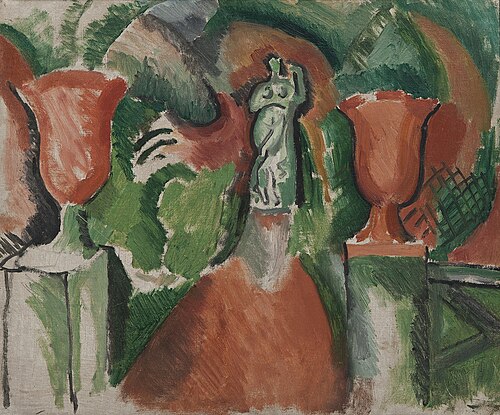La statue aux deux vases rouges, 1908, Raoul Dufy