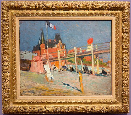 The Beach of Sainte-Adresse, 1906, Raoul Dufy