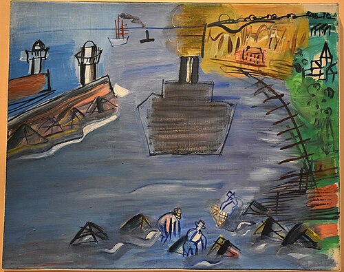 Le cargo noir, 1947, Raoul Dufy