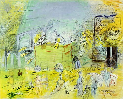 Le dépiquage des moissons, 1953, Raoul Dufy