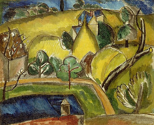 Paysage aux trois meules de paille, 1910, Raoul Dufy