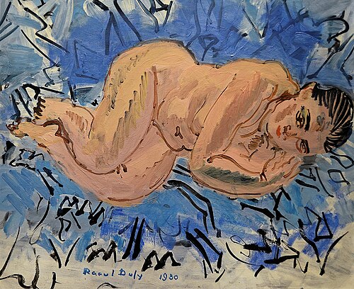 Nu couché, 1930, Raoul Dufy