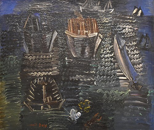 La Mer et les Bateaux, 1922, Raoul Dufy