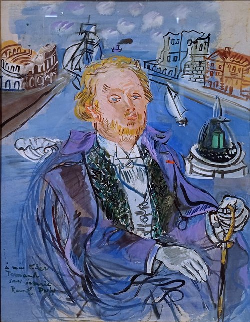 Portrait of Fernand Fleuret, 1938, Raoul Dufy