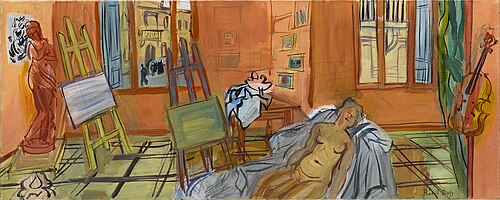 L'Atelier de la rue Jeanne d'Arc, 1942, Raoul Dufy