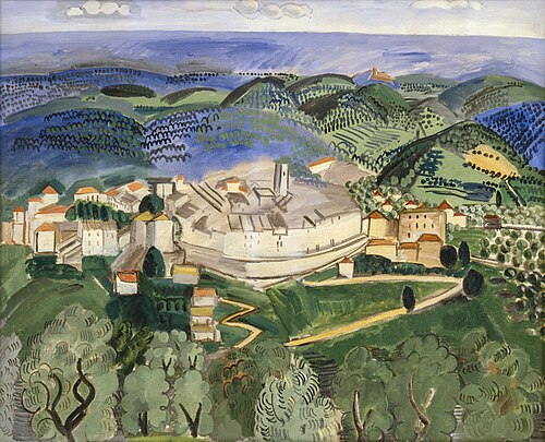 Landscape near Vence in Provence, 1920, Raoul Dufy