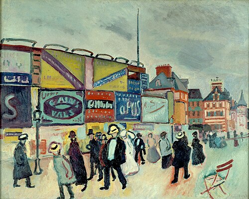 Les Affiches à Trouville, 1906, Raoul Dufy