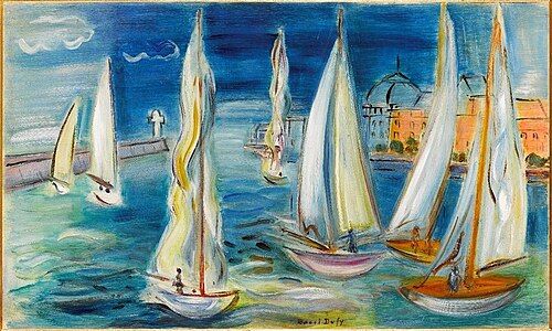 Régates à Deauville, , Raoul Dufy