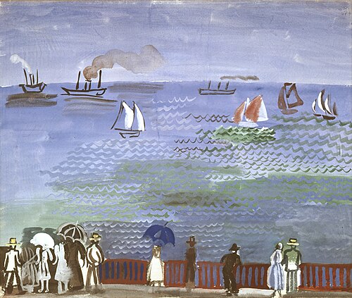 La Mer au Havre, 1924, Raoul Dufy