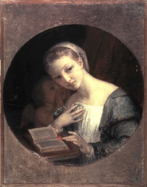 Girl and Cupid, , Charles Gleyre