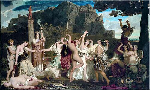 La Danse des bacchantes, 1849, Charles Gleyre