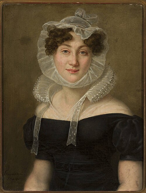 Portrait of a lady in a cap, 1824, Karl Gottlieb Schweikart