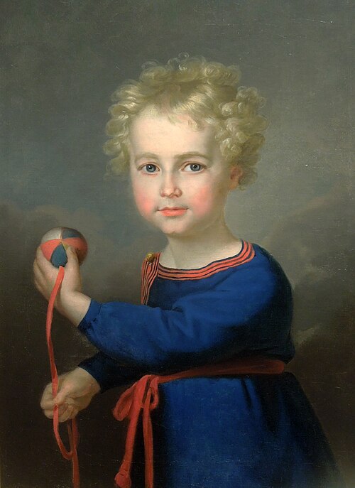 Portrait d'un enfant., 1824, Karl Gottlieb Schweikart