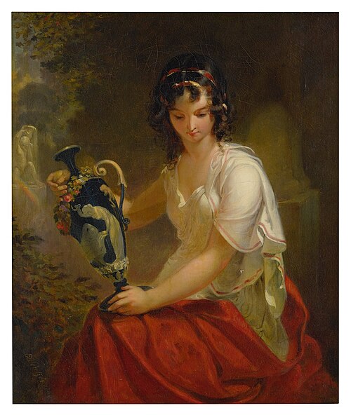 Nydia, the Blind Girl of Pompeii, , Emanuel Leutze