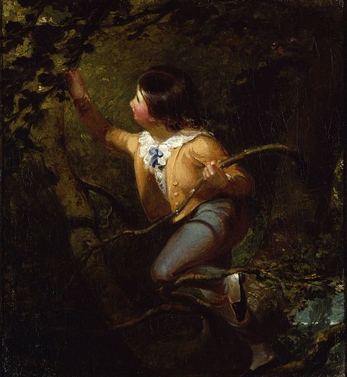 Bird Nesting, 1837, Emanuel Leutze
