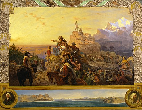 Westward the Course of Empire Takes Its Way (mural study, U.S. Capitol), 1861, Emanuel Leutze