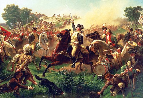 Washington Rallying the Troops at Monmouth, 1851, Emanuel Leutze