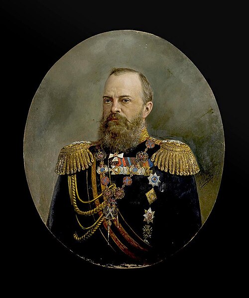 Portrait of Grand Duke Mikhail Nikolayevich, 1884, Nikolay Shilder