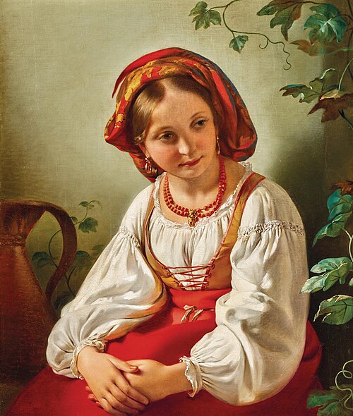 Young Italian Girl, 1836, Friedrich von Amerling