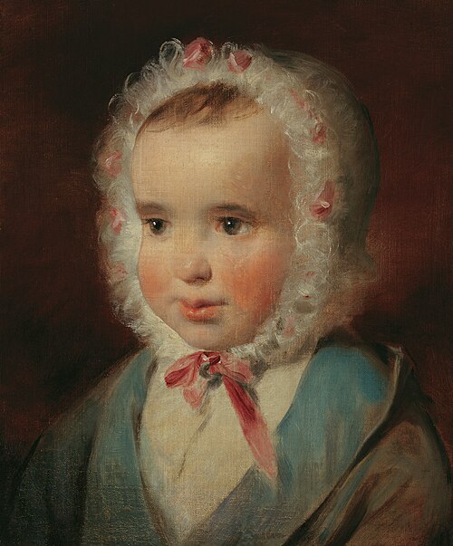 Porträt der Prinzessin Sophie von Liechtenstein (1837-1899) im Alter von etwa eineinhalb Jahren, 1838, Friedrich von Amerling