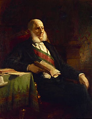 Porträt des Anton Ritter v. Schmerling (1805-1893), 1887, Friedrich von Amerling