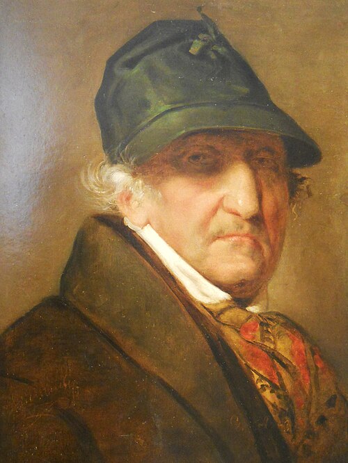 Portrait of the sculptor Gottfried Schadow, 1837, Friedrich von Amerling