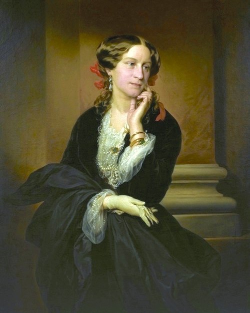 Portrait d'Aleksandra Potocka (1818-1892)., 1852, Friedrich von Amerling