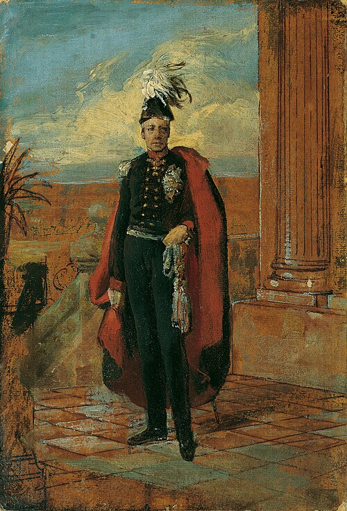 Gemäldeentwurf "Kaiser Franz I. von Österreich in preußischer Generalsuniform", 1834, Friedrich von Amerling