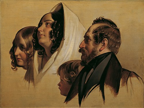 Die Familie des Johann Graf von Majláth, 1832, Friedrich von Amerling
