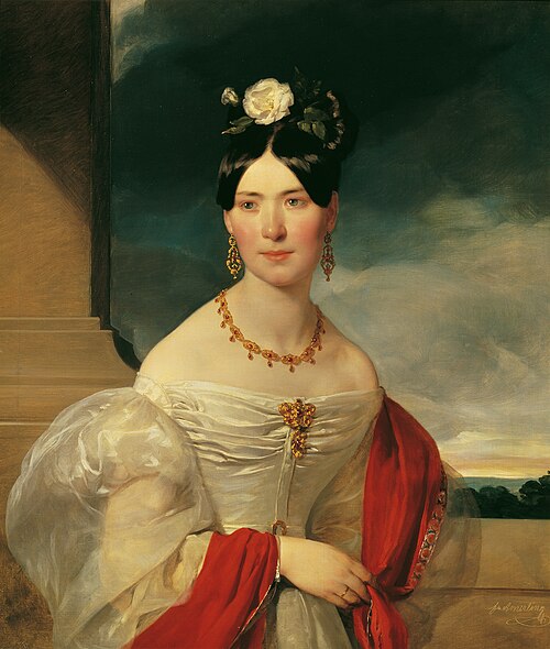 Marie Freiin Vesque von Püttlingen, 1832, Friedrich von Amerling