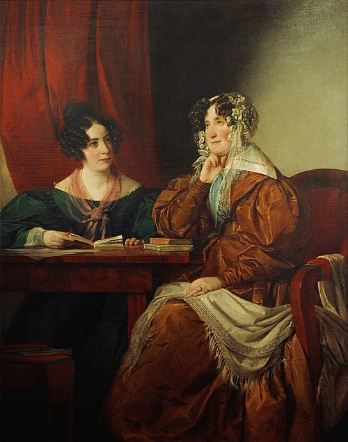 Henriette Baroness Pereira-Arnstein with her daughter Flora, 1833, Friedrich von Amerling