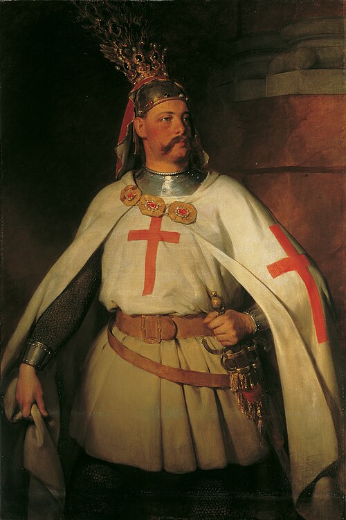 Archduke Leopold as Crusader, 1863, Friedrich von Amerling