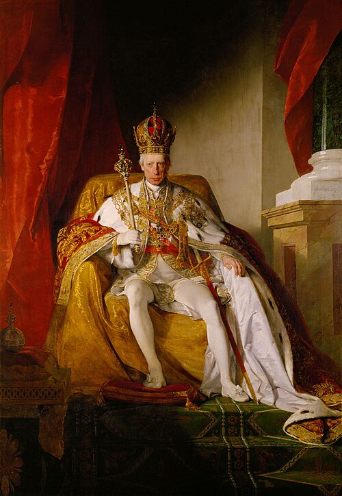 Francois I d'Autriche en habit de couronnement, 1832, Friedrich von Amerling