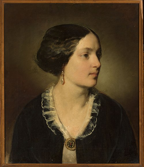 Portrait de Katarzyna Potocka née Branicka., 1852, Friedrich von Amerling
