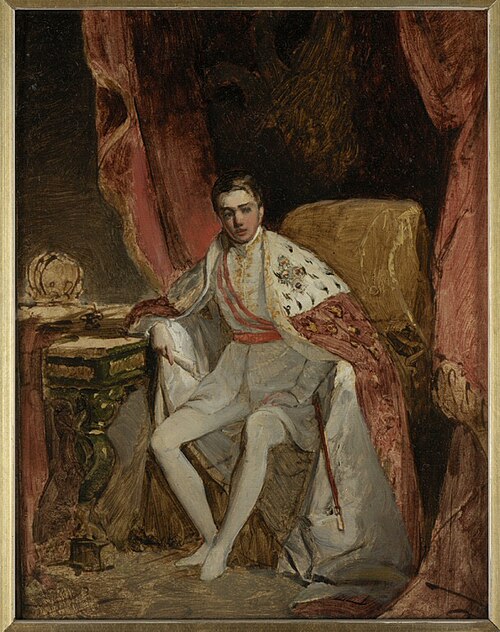 Sketch for the Portrait of Franz Joseph in his Coronation Robes, 1848, Friedrich von Amerling