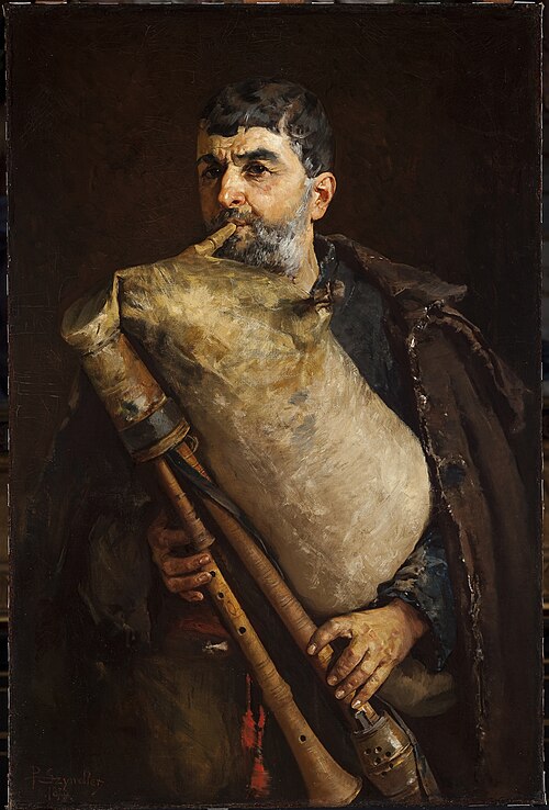 Bagpipe Player, 1879, Pantaleon Szyndler