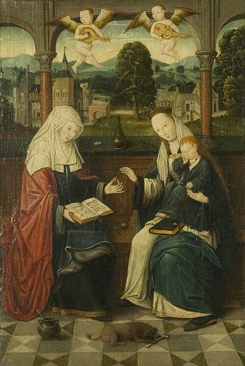 Madonna and Child with Saint Anne, 1500, Maître d'Alkmaar