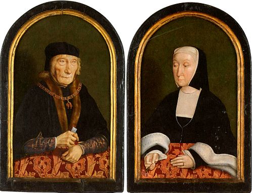Portrait of Jan III, First Count of Egmond (1438–1516) and his wife Magdalena van Werdenburg, Counte, 1510, Maître d'Alkmaar