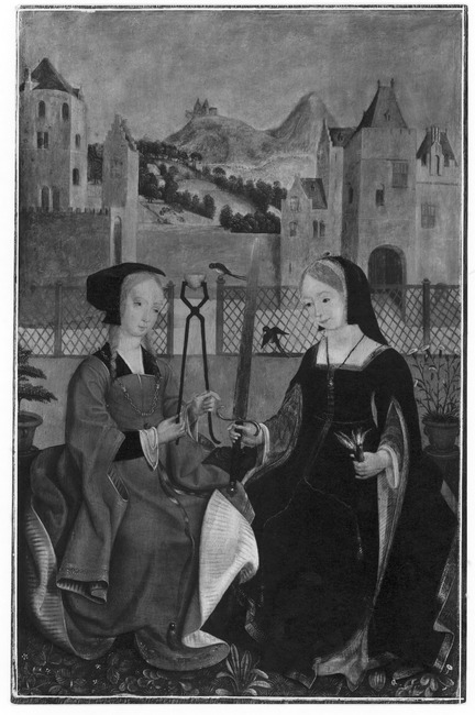 Sainte Agathe et sainte Lucie, 1500, Maître d'Alkmaar