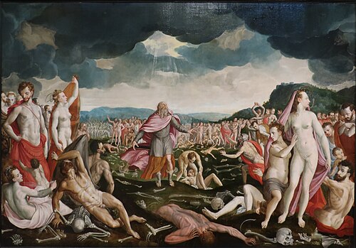 Ezekiel and the Dry Bones, 1550, Crispin van den Broeck