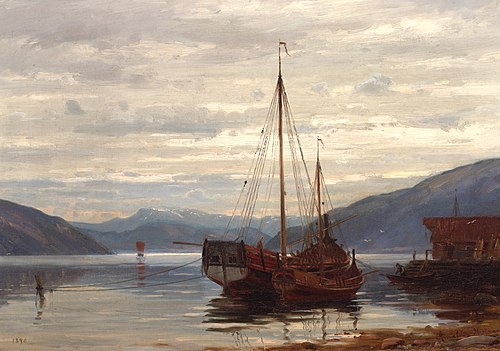 Parti fra Balestrand, , Amaldus Nielsen