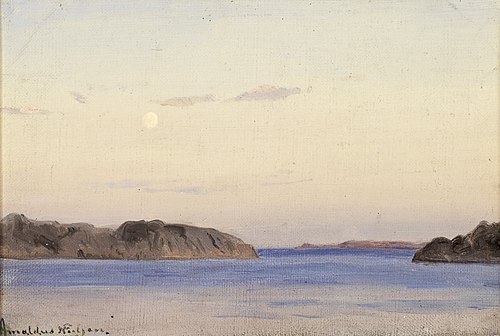 Fra skjærgården ved Ny-Hellesund, 1932, Amaldus Nielsen