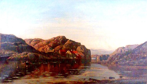 Morning at Ny Hellesund, Southern Norway, 1885, Amaldus Nielsen