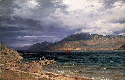 Ænes ved Hardangerfjord, 1886, Amaldus Nielsen