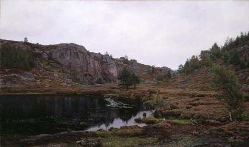 In a lonely Place. (Hoven near Mandal), 1901, Amaldus Nielsen