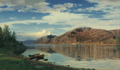 From the Maurangerfjord, 1889, Amaldus Nielsen
