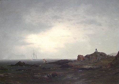 Coastal Landscape, 1861, Amaldus Nielsen