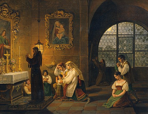 Das Innere einer italienischen Kirche, 1830, Johann Nepomuk Schödlberger